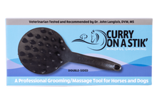 Load image into Gallery viewer, Curry On A Stik&#39; - Therapeutic Curry Comb for Horses, Dogs, and Cats
